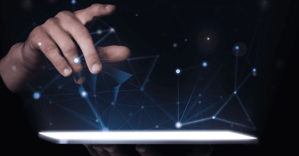 Dirigeant de PME estimant la valeur de son entreprise avec un outil d’intelligence artificielle